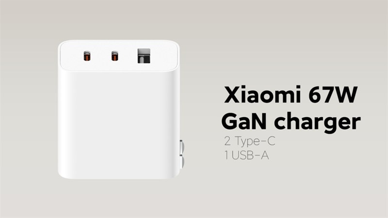 Xiaomi giới thiệu củ sạc nhanh 67 W mới