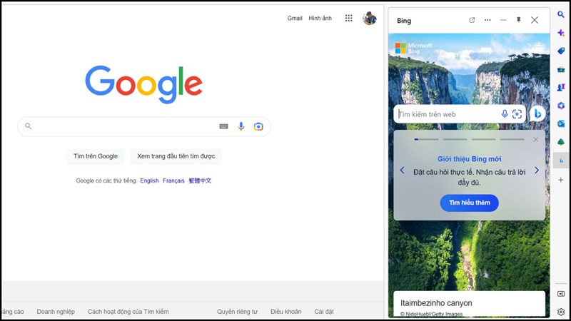 Cách sử dụng Bing AI trong tab bất kỳ trên Microsoft Edge