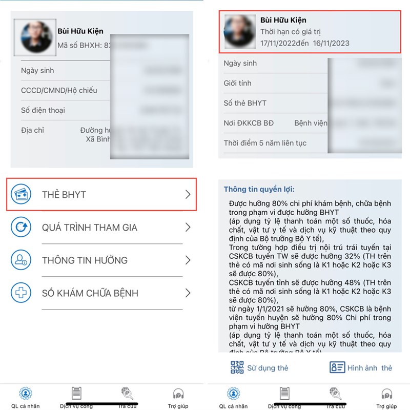 Cách tra cứu giá trị sử dụng thẻ BHYT