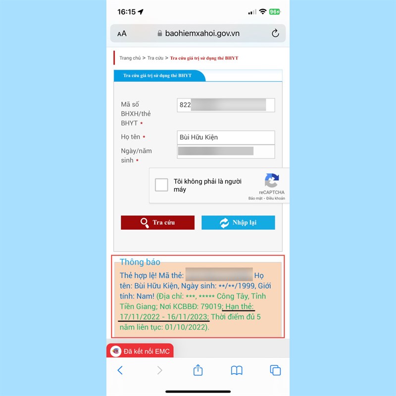 Cách tra cứu giá trị sử dụng thẻ BHYT