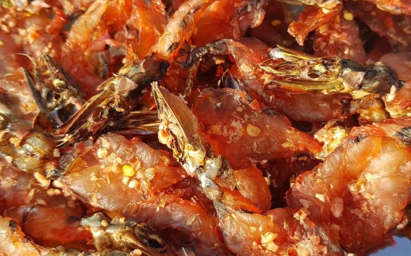Delicious dishes from dried shrimp