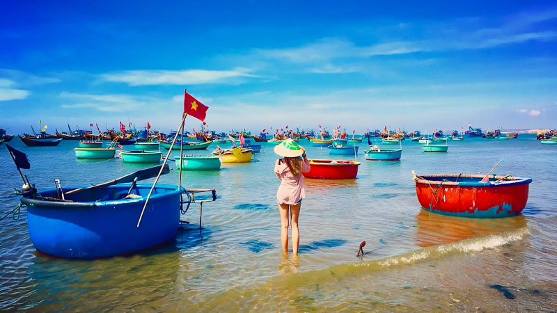 Check - in tại làng chài Mũi Né