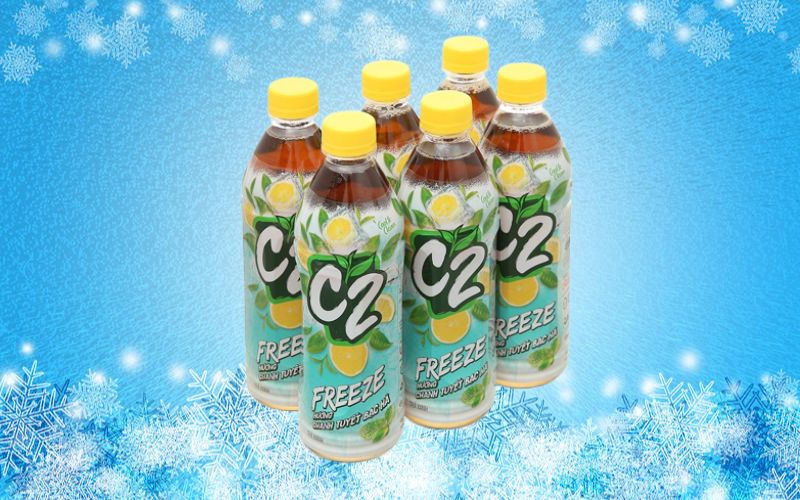 Trà xanh chanh tuyết bạc hà C2 Freeze