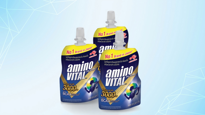 Thức uống thể thao Amino Vital có kích thước nhỏ gọn, tiện lợi