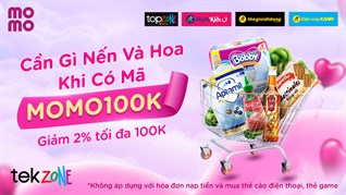 Tháng Phụ nữ TopZone tặng quà xịn: Nhập ngay mã MOMO100K giảm ngay 2% tối đa 100.000 đồng, xem ngay thôi nào!