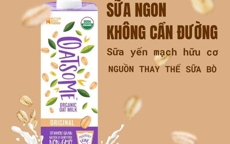 Thành phần của sữa yến mạch hữu cơ Oatsome