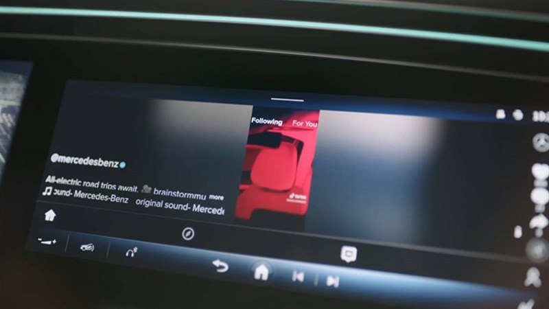 TikTok sẽ được tích hợp vào hệ thống giải trí của xe ô tô