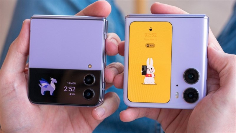 Màn hình phụ trên Galaxy Z Flip4 có vài hạn chế, so với OPPO Find N2 Flip Màn hình phụ trên Galaxy Z Flip4 có vài hạn chế, so với OPPO Find N2 Flip