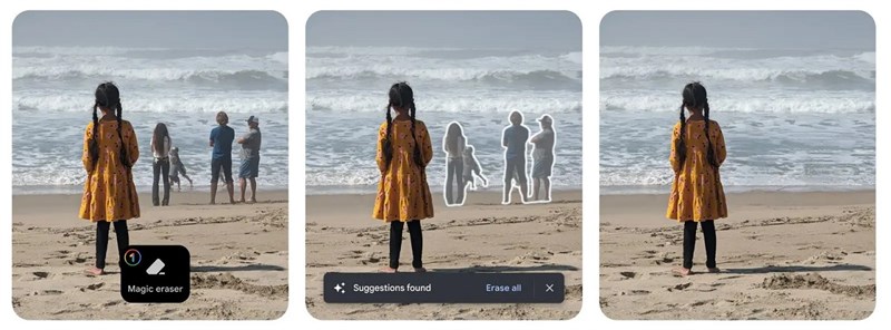 Magic Eraser sẽ giúp bạn loại bỏ những vật thể không mong muốn khỏi hình