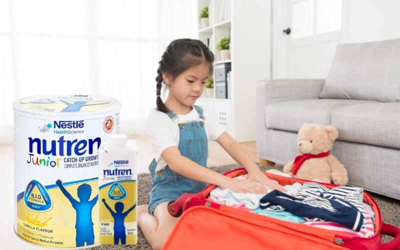 Sữa Nutren Junior của Nestle có thể coi là nguồn sữa bổ sung dinh dưỡng và cần thiết cho trẻ từ 1-12 tuổi