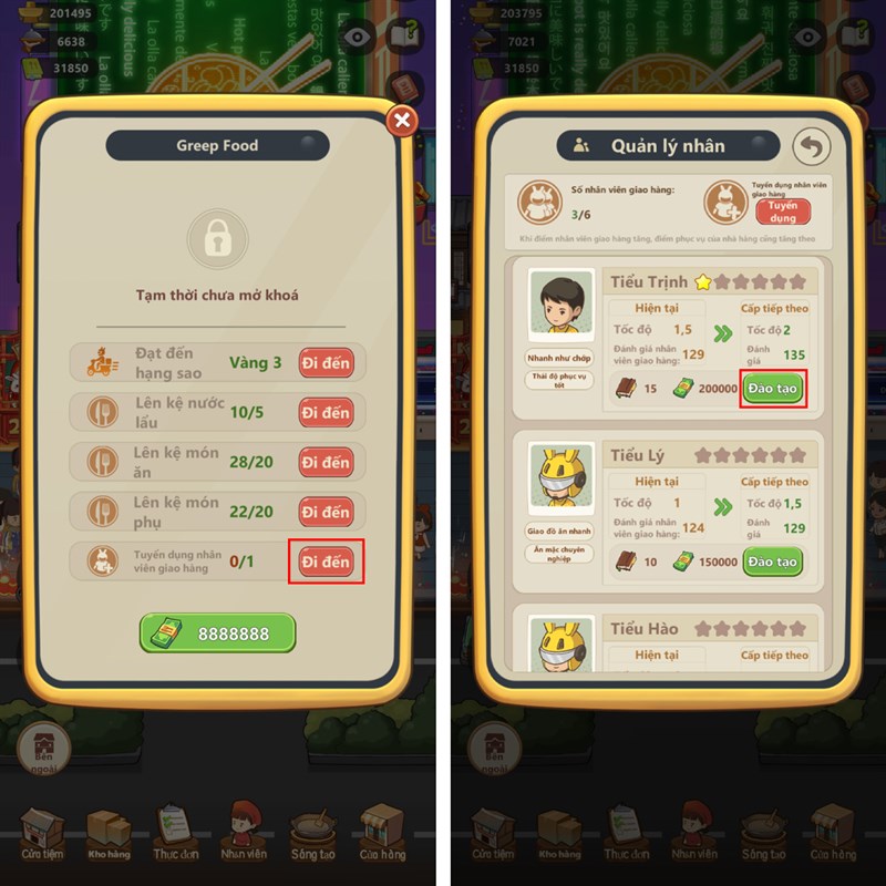 Cách tìm lượt like trong Tiệm Lẩu Đường Hạnh Phúc