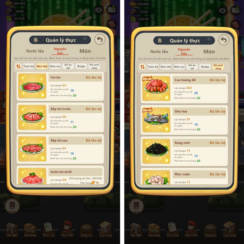 Cách tìm lượt like trong Tiệm Lẩu Đường Hạnh Phúc