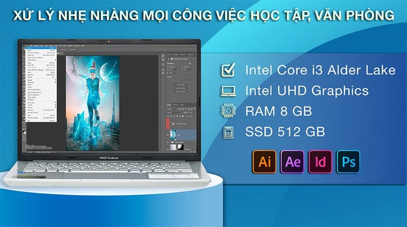 Vivobook 14x có hiệu năng vô cùng ổn định cho bạn thoải mái làm việc Vivobook 14x có hiệu năng vô cùng ổn định cho bạn thoải mái làm việc