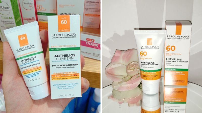 La Roche Posay Anthelios Clear Skin Dry Sunscreen Broad Spectrum SPF 60