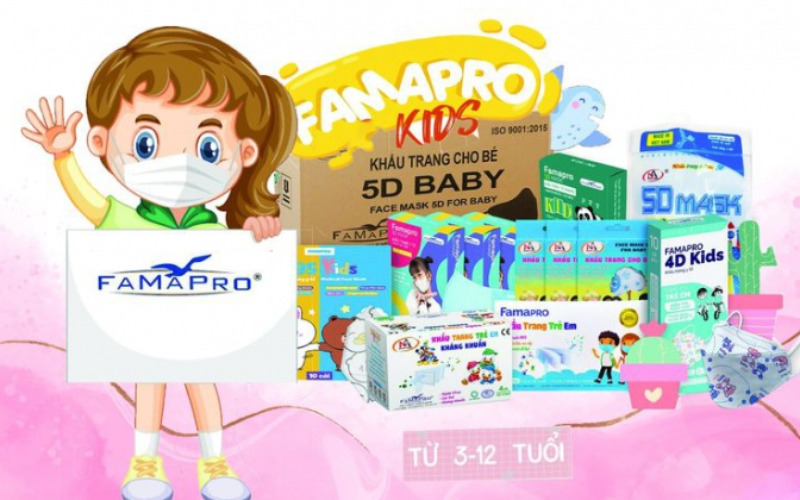 Tìm hiểu về các loại khẩu trang 4D-5D kháng khuẩn Famapro cho bé