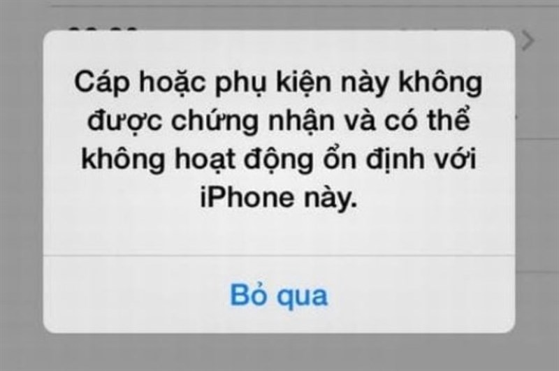 Chuẩn MFi cảnh báo phụ kiện không đạt chuẩn tới người dùng