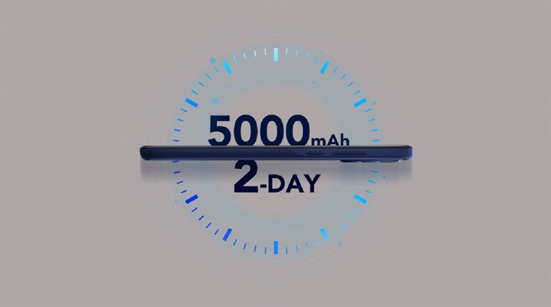 Pin có dung lượng 5.000 mAh, mang đến thời gian sử dụng TCL 305 nhiều hơn
