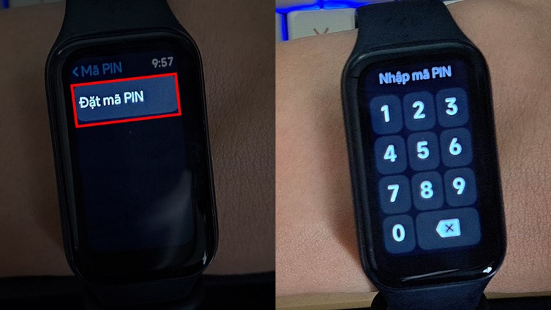 Cách đặt mã pin cho Redmi Smart Band 2