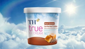 Giới thiệu sản phẩm TH true ICE CREAM vị caramel cà phê muối tự nhiên