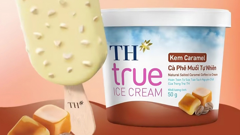 Hướng dẫn sử dụng và cách bảo quản TH true ICE CREAM vị caramel cà phê