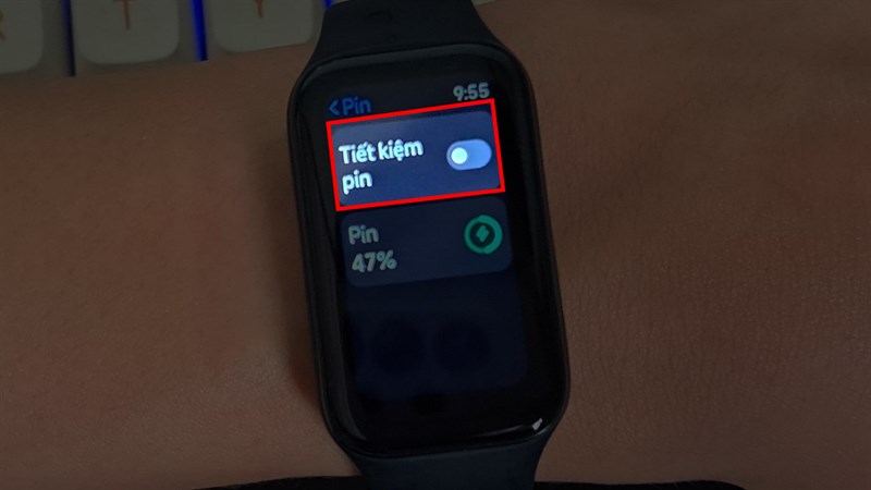 Cách bật tiết kiệm pin trên Redmi Smart Band 2