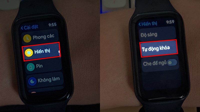 Cách chỉnh thời gian sáng màn hình cho Redmi Smart Band 2