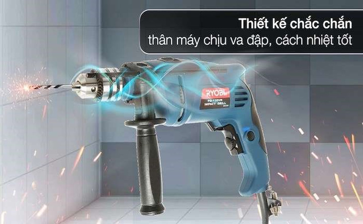 Đặc điểm nổi bật của máy khoan cầm tay Ryobi