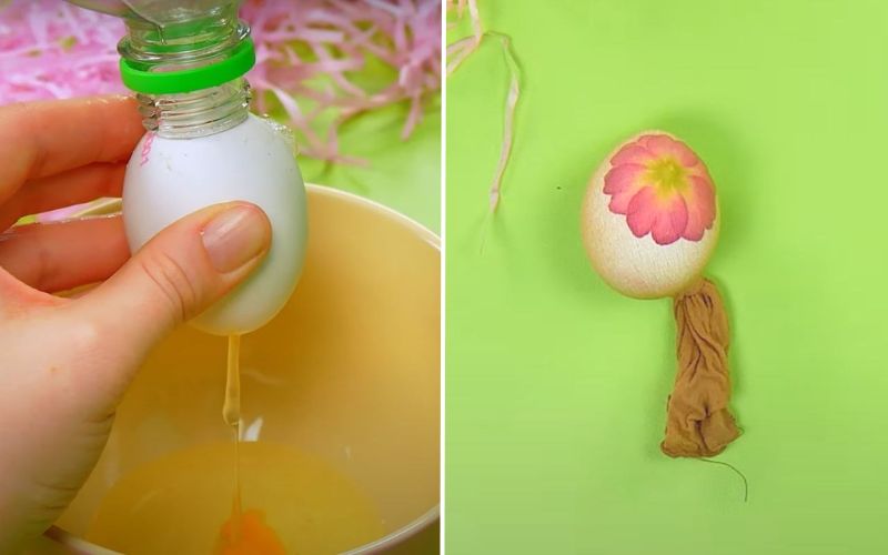 Cách trang trí trứng Phục Sinh bằng hoa