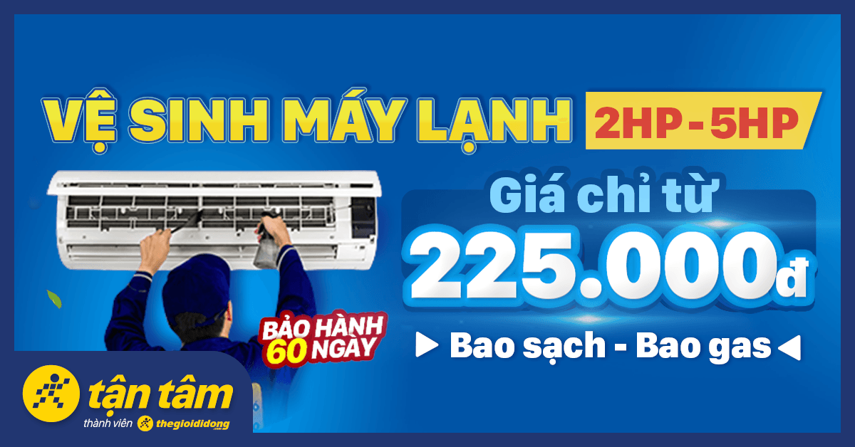 Vệ sinh máy lạnh 2HP - 5HP