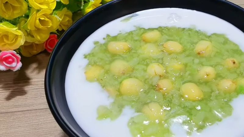 Share how to make delicious sticky rice lotus seed tea, conquering the whole family
