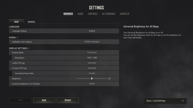 Thiết lập đồ họa game PUBG trên HP VICTUS 16 E1102AX