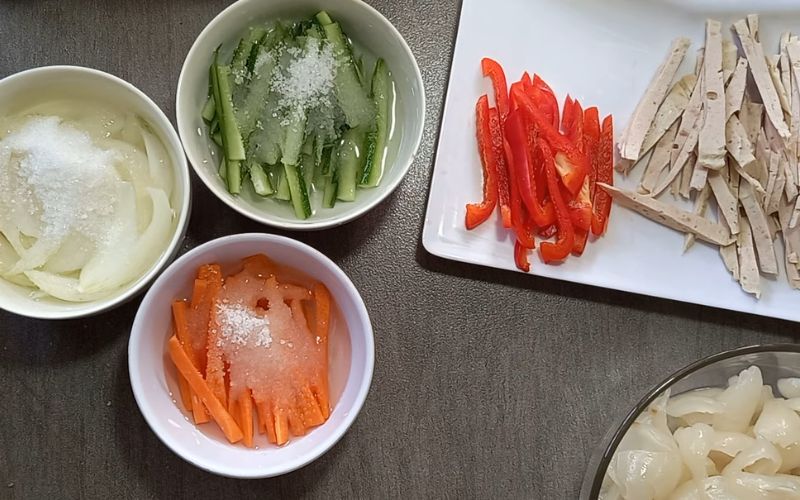 Sơ chế các nguyên liệu khác