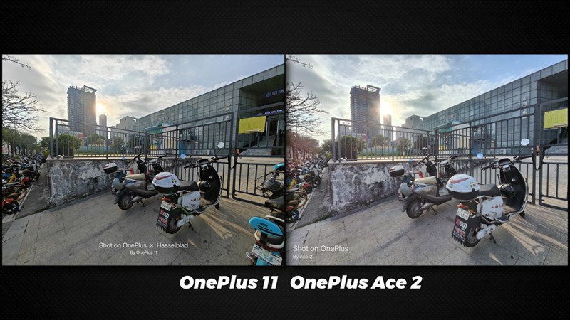 So sánh ảnh chụp bởi camera góc siêu rộng của OnePlus Ace 2 và OnePlus 11