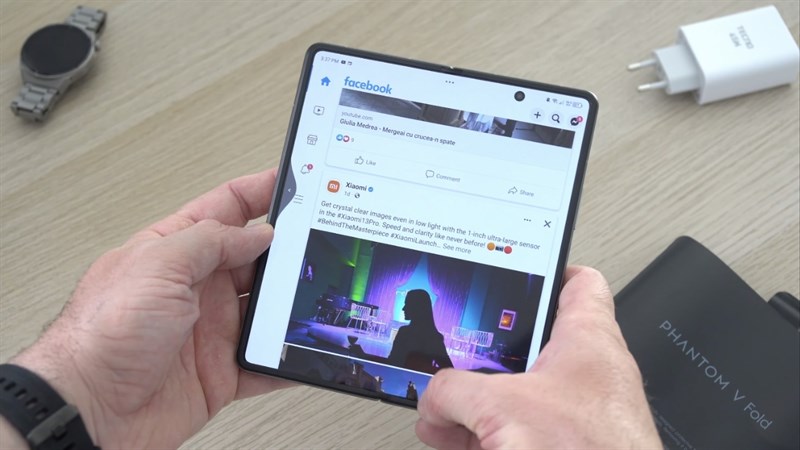 Tecno Phantom V Fold có RAM 12GB, đủ mạnh để xử lý các tác vụ đa nhiệm và các ứng dụng nặng. Tecno Phantom V Fold có RAM 12GB, đủ mạnh để xử lý các tác vụ đa nhiệm và các ứng dụng nặng.