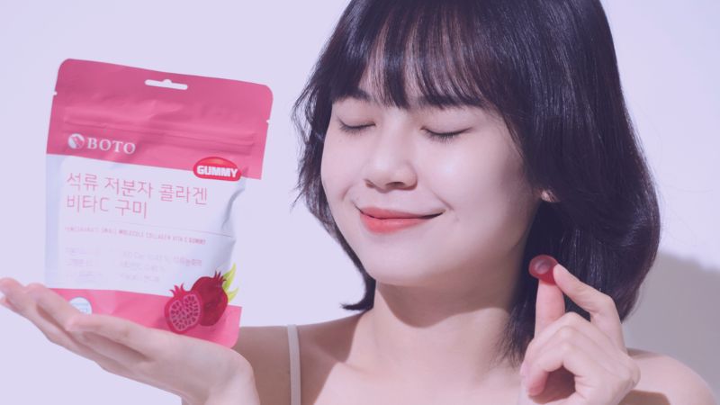 Review kẹo dẻo vị lựu Boto Collagen Gummy từ người dùng