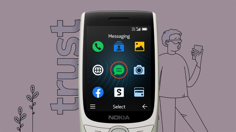 Nokia 8210 được cải tiến với kích thước màn hình lớn hơn