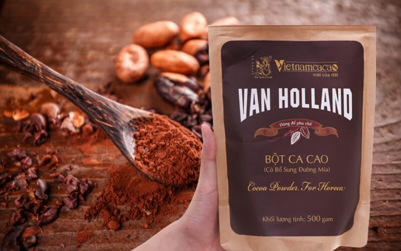 Cacao Van Holland có thành phần chính là cacao nguyên chất