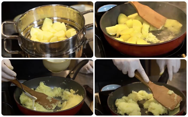 Làm món khoai tây nghiền ăn kèm