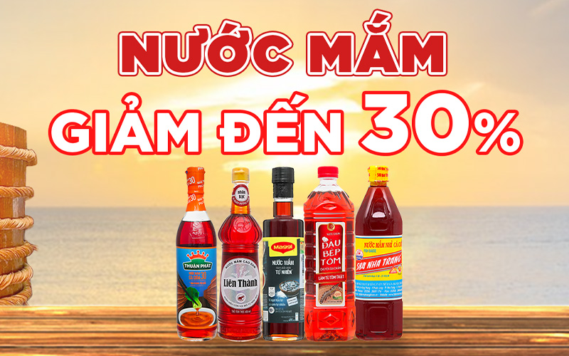 Từ ngày 03/03 – 16/03/2023, nước mắm các loại giảm đến 30%