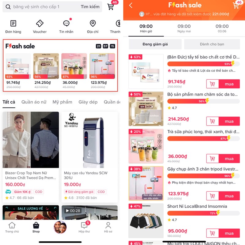 Cách săn Flash sale trên TikTok Shop