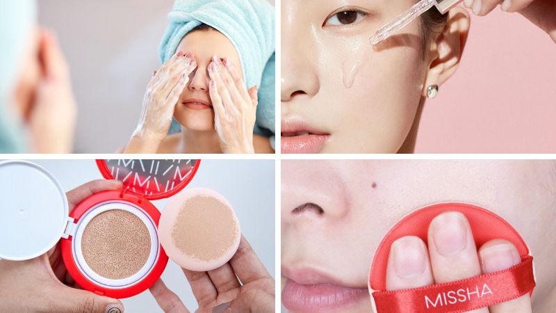 Hướng dẫn sử dụng cushion Missha đỏ