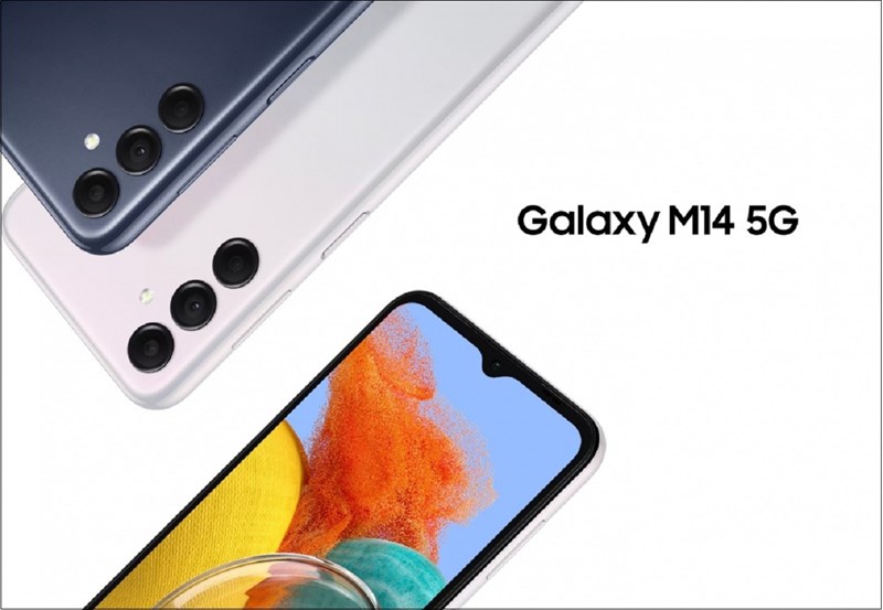 Galaxy M14 5G vẫn sở hữu phần khuyết giọt nước quen thuộc