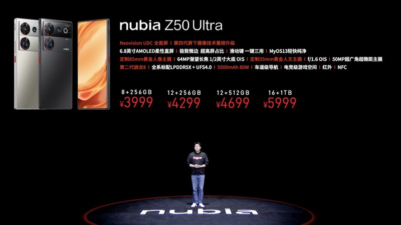 Giá bán Nubia Z50 Ultra