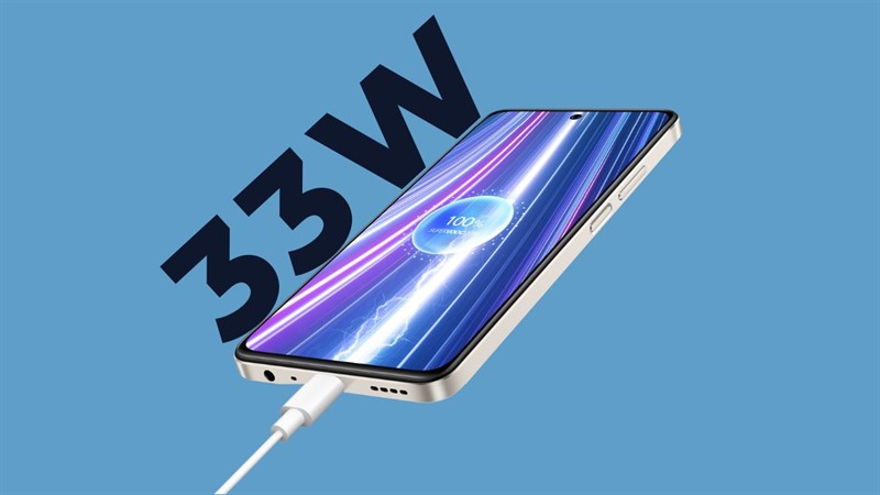 realme C55 hỗ trợ sạc nhanh lên đến 33 W realme C55 hỗ trợ sạc nhanh lên đến 33 W