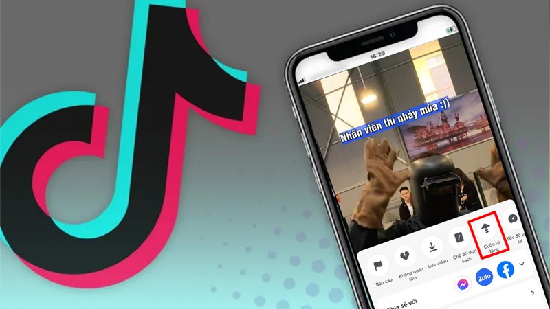 Cách bật chế độ tự động cuộn trên TikTok