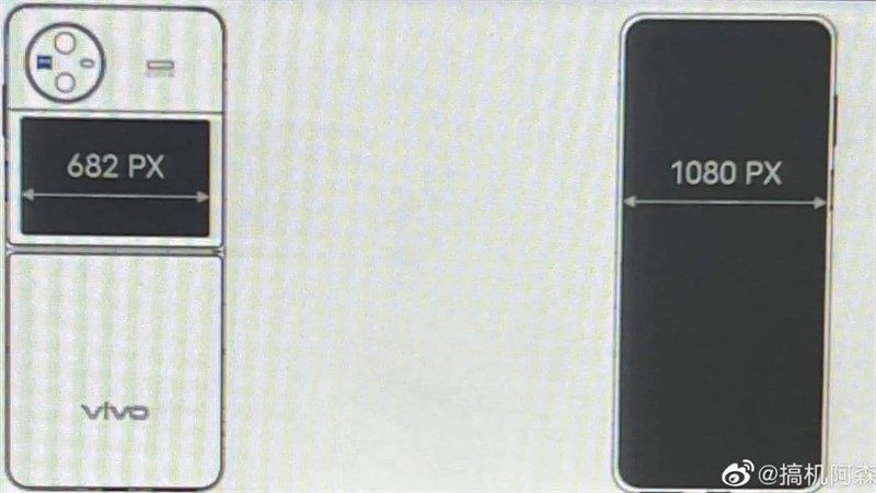 Bản thiết kế của Vivo X Flip Bản thiết kế của Vivo X Flip