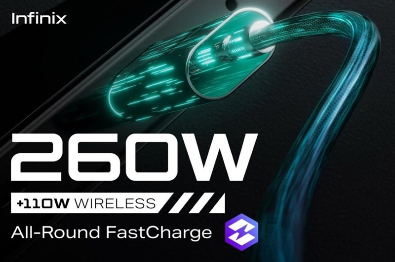 Infinix ra mắt công nghệ sạc nhanh có dây 260 W và sạc nhanh không dây 110 W Infinix ra mắt công nghệ sạc nhanh có dây 260 W và sạc nhanh không dây 110 W