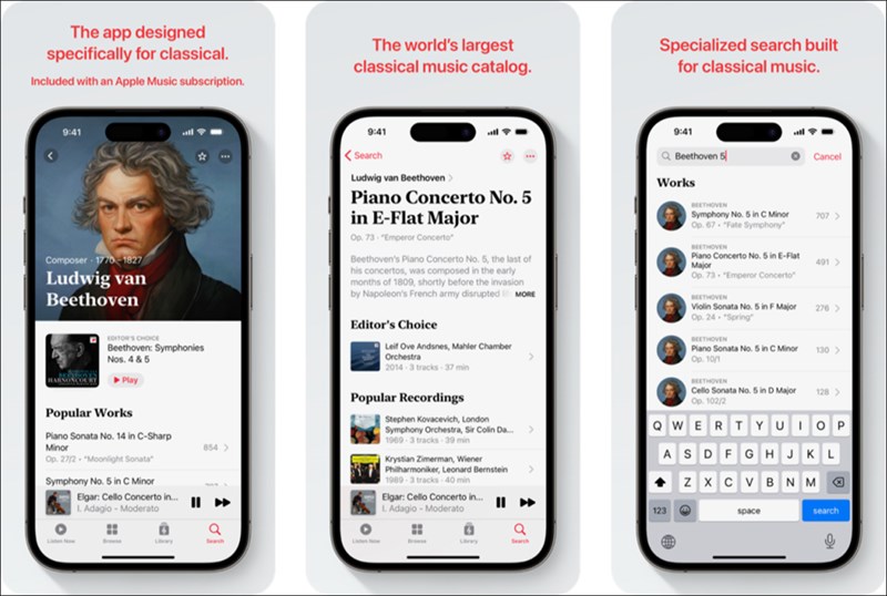 Apple Music Classical đã cho phép đặt trước