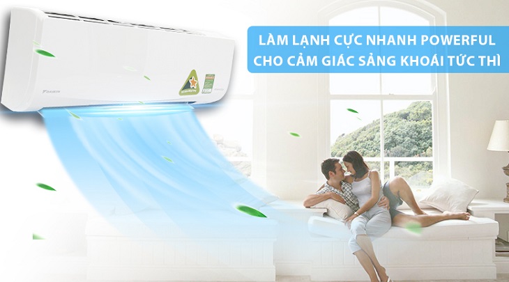 Chế độ Powerful trên máy lạnh Daikin