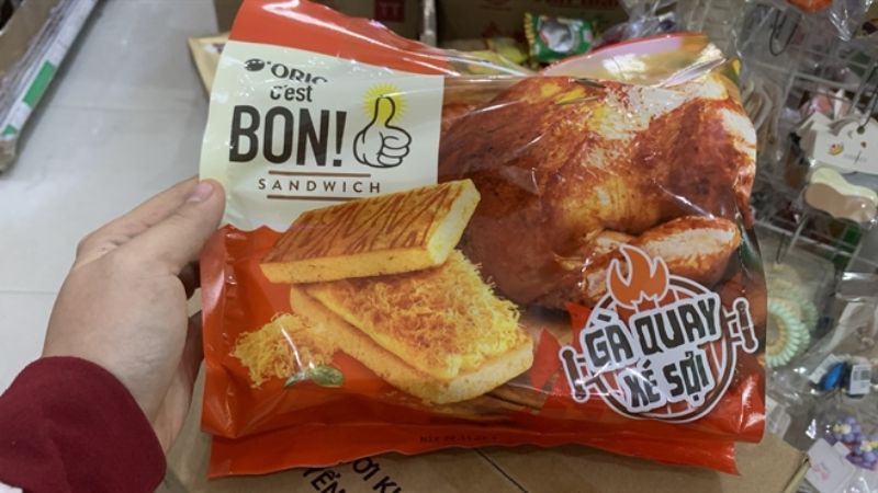 Bảo quản bánh sandwich gà quay xé sợi Orion C'est Bon